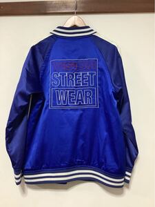 へ1499 VISION STREET WEAR ヴィジョン スーベニアジャケット スカジャン L ブルー ストリート