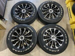 【2409006】OFFBEAT Bounty Black Diamond BD12 16インチ 6.5J +37 PCD139.7 6H + NASCAR 215/65R16 2016年 5mm ハイエース 等