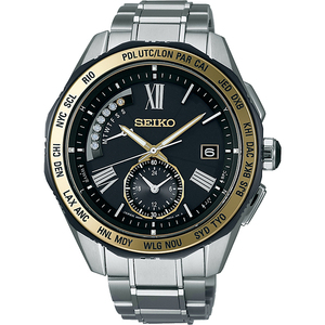 即決☆SEIKO ブライツ EXECUTIVE LINE ソーラー電波ワールドタイム チタン SAGA186 \242,000 新品