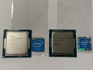 ★intel Dual-Core Celeron G1840 2.80GHz SR1VK LGA1150 2枚セット 良品美品 インテル★