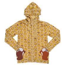 新品 未使用 未開封 タグ付 ディズニーストア TDR FUN PARKA チップ & デール ポケット可愛い 笑顔 総柄 フード 付き パーカー Lサイズ