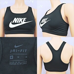 PY6-166◇//NIKE/ナイキ♪DRI-FIT*シンプルなビッグロゴ♪モノトーン*さらピタ*スポーツ補正ブラ※一番安価な送料はゆうパケットなら250円