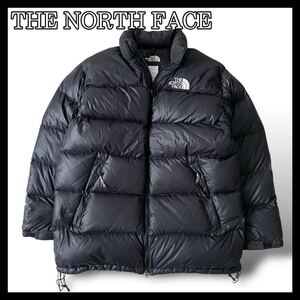 美品!! THE NORTH FACE ノースフェイス　ダウンジャケット　ヌプシ　700 Lサイズ　ダウン80% ブラック　黒　d147