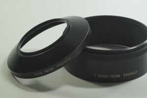 146『送料無料 美品』 CONTAX 55/86 RING コンタックス86mm CONTAX METAL HOOD 4　コンタックス フード