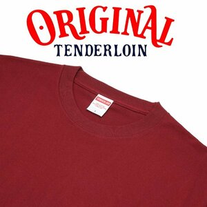 1円～1スタ 新品未使用 正規品 バーガンディ 激レア TENDERLOIN テンダーロイン 5.6oz Tシャツ TEE 藤原ヒロシ キムタク サイズXL JSB着用