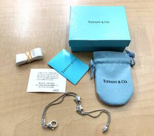 TIFFANY ティファニー ダブルロープ スター ブレスレット SV925 箱 / 保存袋 〇簡易メンテ済