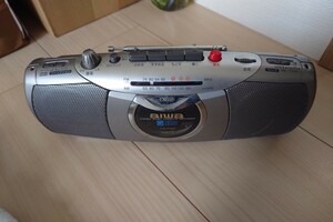 【ジャンク】aiwa アイワ ステレオラジオカセットレコーダー CS-P55 ラジカセ ラジオ AM FM オーディオ機器