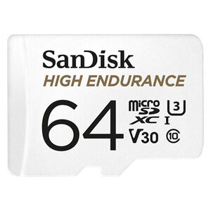 SanDisk 高耐久 microSDXCカード 64GB Class10 UHS-1 U3 V30 R:100MB/s W:40MB/s 海外リテール品 SDSQQNR-064G-GN6IA /l