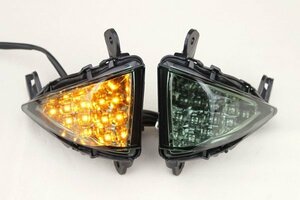 ZX-6R ZX-10R D型 スモーク LEDフロントウインカー ER-6f ER-6n Ninja650R スモークウインカー ZXT00D ZX636C ZX600R KAWASAKI カワサキ