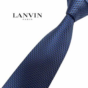 LANVIN ネクタイ やや細身 ドット柄 ランバン USED 中古 m970