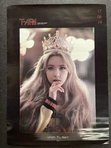 新品　T-ARA - WHAT’S MY NAME? ポスター　QRI Ver. ティアラ キュリ　未使用