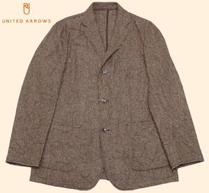 UNITED ARROWS GREEN LABEL（ユナイテッド アローズ グリーン レーベル）/ウール/ツィードジャケット/切りっぱなし加工/M