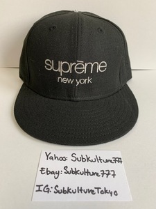 【新品】 Supreme　シュプリーム　Box Logo New Era ニューエラ　 CLASSIC 7 1/8 rare new キャップ ブラック　帽子　希少