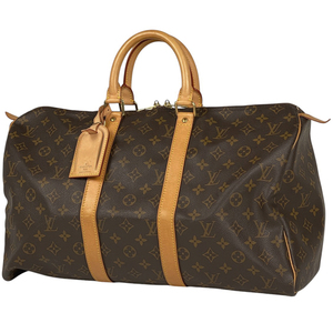 ルイ・ヴィトン Louis Vuitton キーポル 45 ハンドバッグ 旅行 出張 ボストンバッグ モノグラム ブラウン M41428 レディース 【中古】