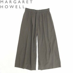 ◆MARGARET HOWELL マーガレット ハウエル コットン ワイド パンツ F