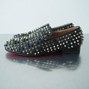 新品 Christian Louboutin size 39 ROLLERBOY SPIKES FLAT NAPPA/GROSGRAIN クリスチャン ルブタン #F33