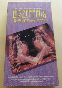 Led Zeppelin / The Song Remains The Same VHS レッド・ツェッペリン ビデオテープ