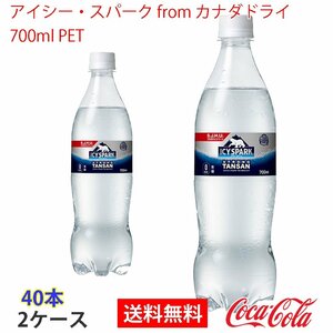 即決 アイシー・スパーク from カナダドライ 700ml PET 2ケース 40本 (ccw-4902102151184-2f)