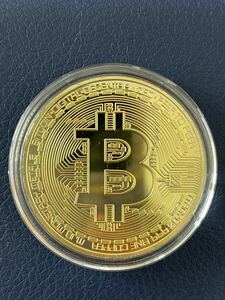 仮想通貨 Bitcoin ビットコイン 仮想通貨 暗号通貨　ブロックチェーン　記念メダル 保護ケース付