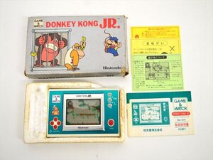 KM631●現状動作品●Nintendo ゲームウォッチ　ドンキーコングジュニア/ドンキーコングJR　DJ-101　外箱付き　昭和レトロ