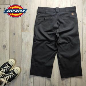 ☆Dickies ディッキーズ☆874 ブラック 七分丈 ワークパンツ 黒 W32 S1065