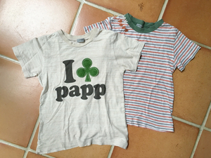 PAPP パプ 半袖Tシャツ2枚セット 110㎝