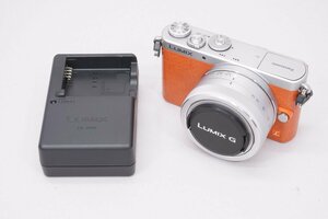 ミラーレスカメラ LUMIX DMC-GM1K-D オレンジ 標準ズームレンズキット ■Panasonic★Joshin(ジャンク)2191【1円開始・送料無料】