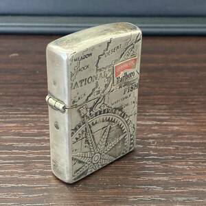 #3526　ZIPPO　ジッポオイルライター　B　01　マルボロ　Marlboro　火花確認　中古現状品　喫煙グッズ