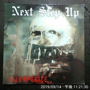 独盤1LP Next Step Up / Fall from Grace インサート付 黒盤 ハードコア