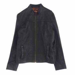 HUGO BOSS ヒューゴボス 10170889 Jips5 ラムレザー シングルライダース ジャケット ブラック系 DE 46【中古】