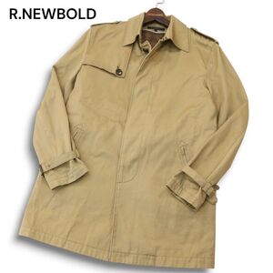 R.NEWBOLD ポールスミス 秋冬 中綿 ライナー★ ミドル トレンチ コート Sz.L　メンズ ベージュ　A4T12739_B#N