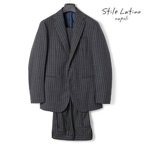 ◆【Stile Latino(スティレラティーノ)/春夏/ウールトロピカルストライプ柄3Bスーツ(VINCENZO)】[stl2450101-52]