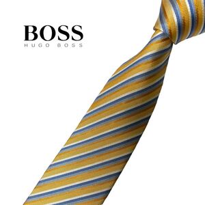 HUGO BOSS ネクタイ ナロータイ レジメンタル柄 ストライプ柄 ヒューゴボス USED 中古 m725