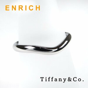 Tiffany&Co. ティファニー カーブドバンド リング 指輪 Pt950 プラチナ レディース 7.5号 #47.5 / 6620wrpw 大幅値下