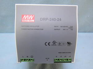 MEAN WELL DRP-240-24 INPUT:100-240VAC OUTPUT:24V10A スイッチング電源