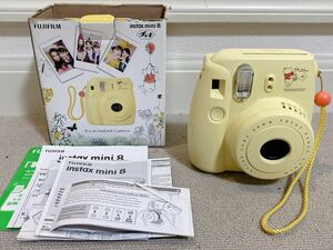 FUJIFILM instax mini8 くまのプーさん コラボ インスタントカメラ チェキ プーさん イエロー