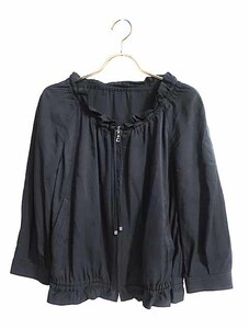 【中古】BODY DRESSING Deluxe ボディ ドレッシング デラックス トップス ジップアップ 羽織 アウター風 サイズ36