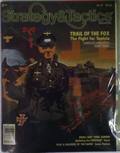 DP/SPI STRATEGY&TACTICS NO.97 TRAIL OF THE FOX, THE FIGHTING FOR TUNISIA /駒未切断/日本語訳なし