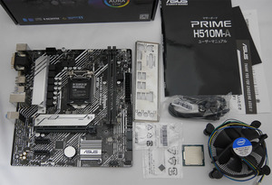 ASUS H510M-A + Pentium G6405T LGA1200 MicroATX CPUクーラー付