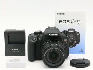 ●○【良品・シャッター数900回以下】Canon EOS Kiss X7i/EF-S 18-55mm F4-5.6 IS STM デジタル一眼レフカメラ キャノン●027033001○●