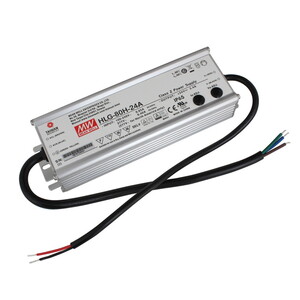 Meanwell ミンウェル HLG-80H-24A 直流電源 DC電源 24V 3.4A 81.6W 防水 IP65