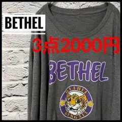 【 BETHEL 】 タグ無し グレー 虎 Tシャツ メンズ 古着 アメカジ