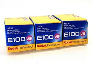 ★☆未使用　Kodak コダック EKTACHROME エクタクローム　 film E100 VS 135-36　3本☆★