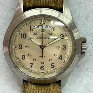 J433-C4-1808◎ HAMILTON KHAKI ハミルトン カーキ H644510 デイデイト クォーツ メンズ 腕時計 フェイスのみ