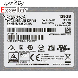 【中古】TOSHIBA 2.5インチ SSD THNSNJ128GCSU 128GB 10000～11000時間以内 [管理:1050023456]