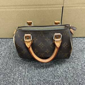 663.◎1円スタート◎LOUIS VUITTON ルイヴィトン モノグラム ミニスピーディ ハンドバッグ ミニボストン ブラウン系 レディース 【127827】