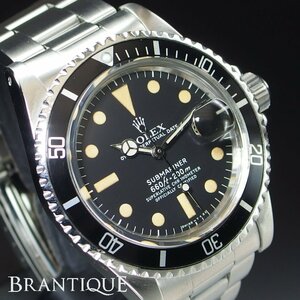 【超希少 美品 パティーナダイヤル OH上がりたて】ROLEX OYSTER PERPETUAL SUBMARINER デイト Ref.1680 自動巻 SS メンズ 腕時計「19713」