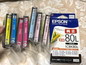 EPSON 純正 インクカートリッジ IC6CL80L「とうもろこし」 ６色セット　うちMとLM２個　計8個セット　未開封品