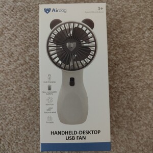 未使用◆Airdig エアドッグ ハンディファン 扇風機◆HANDHELD-DESKTOP USB FAN