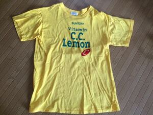 ☆サントリー CC Lemon Tシャツ☆ウィメンズ Mサイズ☆着丈 60 身幅 42☆数回使用のみの極美品☆